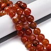 Natural Dragon Veins Agate(Dyed & Heated) Beads Strands G-K390-A02-01-2