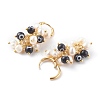 Natural Pearl Cluster Earrings EJEW-JE04515-4