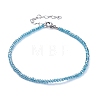 Electroplate Glass Beads Anklets AJEW-AN00279-03-2