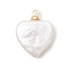 Natural Baroque Pearl Keshi Pearl Pendants PALLOY-JF04777-02-2