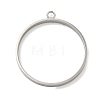 304 Stainless Steel Open Back Bezel Pendants STAS-B126-06G-P-1