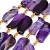 Dyed & Heated Natural Banded Agate Beads Strands GG-CBAB9C6-B02-01-2