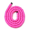 Handmade Polymer Clay Beads Strands LS-CLAY-R089-4mm-Q031-4