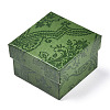 Flower Printed Cardboard Jewelry Boxes CBOX-T006-10E-2