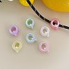UV Plating Acrylic Alphabet Beads OACR-N163-42Q-1