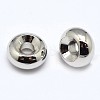Rack Plating Brass Flat Round Spacer Beads LS-KK-M085-11P-NR-2