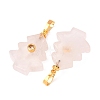 Natural Rose Quartz Pendants G-P628-04G-04-2