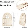 Wooden Fairy Door Decoration WOOD-NB0001-64A-5