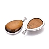Natural Tiger Eye Pendants GG-N003-01C-P-2