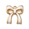 Rack Plating Alloy Enamel Pendants X1-ENAM-S021-04G-D-1