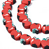 Handmade Polymer Clay Bead Strands CLAY-S096-001-01-3