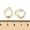 Brass Irregularity Spring Gate Rings KK-U072-43A-G-3