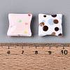 Printed Opaque Acrylic Beads OACR-Q199-02-4