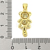 Brass Micro Pave Cubic Zirconia Pendant KK-R159-19B-G-3