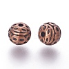 Tibetan Style Zinc Alloy Beads LS-PALLOY-L230-01R-RS-2
