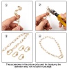 Brass Micro Pave Clear Cubic Zirconia Screw Carabiner Lock Charms X-ZIRC-T010-10G-4
