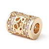 Eco-Friendly Rack Plating Brass Micro Pave Cubic Zirconia Beads KK-F835-30G-2