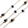 Handmade 304 Stainless Steel Glass Round Link Chains CHS-L032-09G-01-1