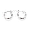 304 Stainless Steel Hoop Earrings EJEW-T048-25A-P-1