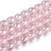 Electroplate Transparent Glass Beads Strands GLAA-T032-T6mm-AB10-1