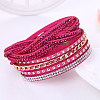 6-row Velvet Multi-strand Bracelets for Women WG11742-08-1