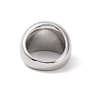 304 Stainless Steel Chunky Dome Finger Ring for Men Women STAS-E168-09P-3