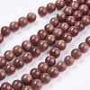 Synthetic Goldstone Bead Strands G-R193-04-8mm-1