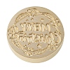 Merry Christmas Series Wax Seal Brass Stamp Head AJEW-M037-01G-05-2