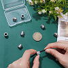 8Pcs 304 Stainless Steel Glazed European Beads STAS-UN0065-07P-4