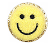 Flat Round with Smiling Face Computerized Towel Embroidery Cloth Iron on/Sew on Patches SMFA-PW0001-54A-1