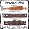 3Pcs 3 Styles Imitation Leather Cord Bracelets for Men BJEW-CL0001-54B-2