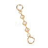 Rhombus Alloy Rhinestone Bag Extender Chains PW-WG08B98-01-1