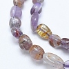 Natural Purple Phantom Quartz Purple Lodolite Quartz Beads Strands X-G-E483-69-4