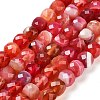 Natural Agate Dyed Beads Strands G-H028-A08-01-1