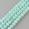 Synthetic Crackle Quartz Beads Strands GLAA-S134-8mm-11-2