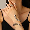 Snake Alloy Cuff Bangles & Cuff Rings Sets FS-WG6CA5E-02-1