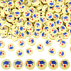 300Pcs Handmade Polymer Clay Beads CLAY-SC0002-24C-1