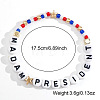 Plastic Madam President Letter Beaded Stretch Bracelets GS9049-4