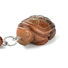 Tortoise Natural Gemstone Keychain KEYC-F040-03-3