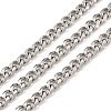 Tarnish Resistant Men's Jewelry Making 201 Stainless Steel Curb Chains CHS-A003B-1.5mm-1