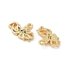 Brass Micro Pave Cubic Zirconia Charms KK-C099-01F-G-2