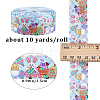 Easter Printed Polyester Grosgrain Ribbon OCOR-WH0077-79A-2
