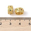 Rack Plating Brass Micro Pave Cubic Zirconia Spacer Beads KK-E113-04G-3