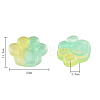 Transparent Resin Cabochons RESI-CJ0001-105-2