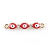 Alloy Enamel Connector Charms X1-FIND-TAC0016-27C-1