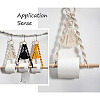 3 Sets 3 Colors Toilet Wall Hanging Hand-Woven Rope Holder HJEW-CF0001-06-10