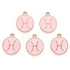Alloy Enamel Pendants X-ENAM-S124-01A-09H-2