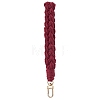 Handmade Macrame Cotton Threads Wrist Strap Pendant Decoration HJEW-JM02624-01-2