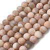 Natural Sunstone Beads Strands G-J372-05-8mm-A-2