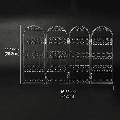 4 Foldable Screen Acrylic Earring Display Stands EDIS-N010-02-1